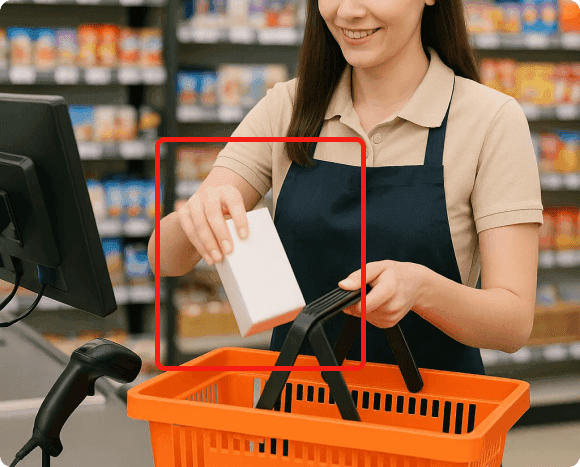 Detect unscanned item & adding to cart