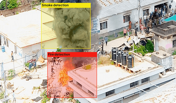 Fire and smoke detection