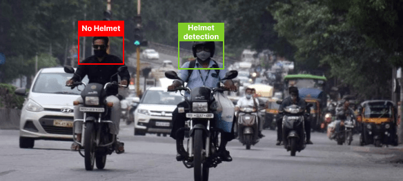 No helmet detection