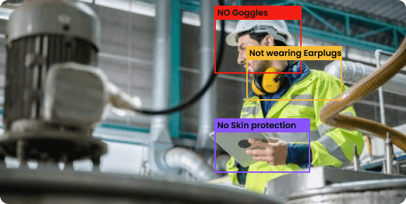 Detecting safety errors & predictive maintenance.
