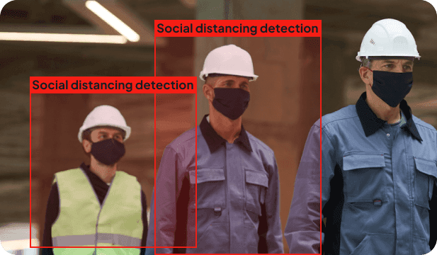 Social distancing detection